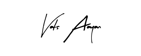 This is the best signature style for the Vats Aayan name. Also you like these signature font (Arty Signature). Mix name signature. Vats Aayan signature style 8 images and pictures png