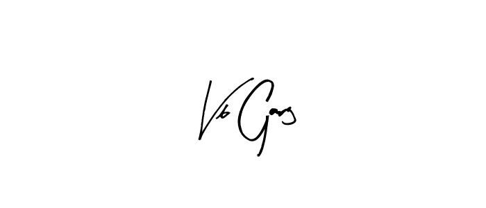 How to make Vb Garg name signature. Use Arty Signature style for creating short signs online. This is the latest handwritten sign. Vb Garg signature style 8 images and pictures png