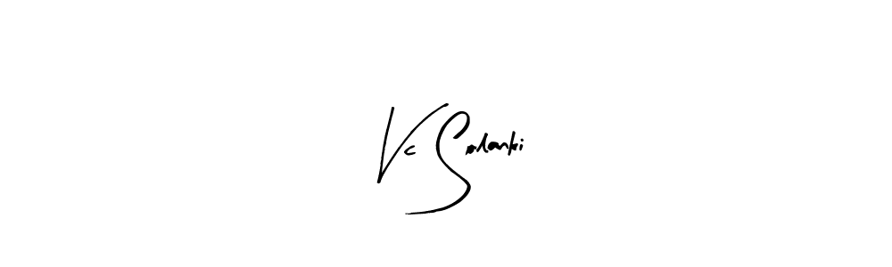 Make a beautiful signature design for name Vc Solanki. With this signature (Arty Signature) style, you can create a handwritten signature for free. Vc Solanki signature style 8 images and pictures png