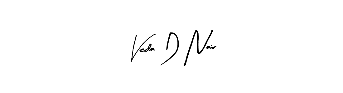 Make a beautiful signature design for name Veda D Nair. With this signature (Arty Signature) style, you can create a handwritten signature for free. Veda D Nair signature style 8 images and pictures png