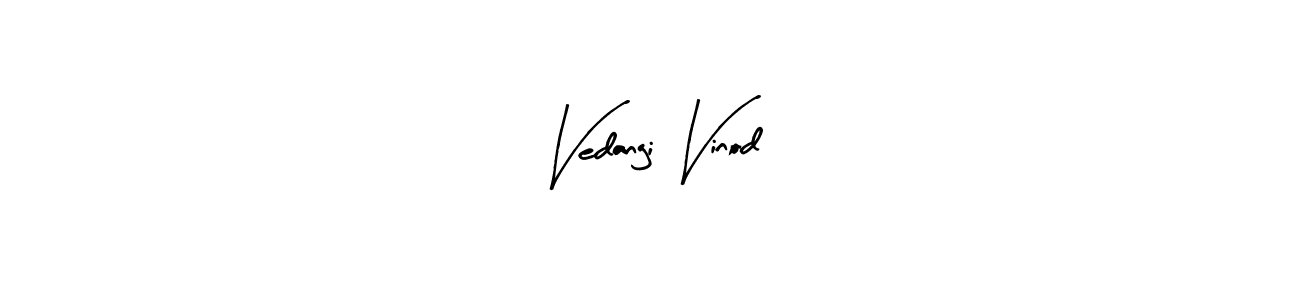 Vedangi Vinod stylish signature style. Best Handwritten Sign (Arty Signature) for my name. Handwritten Signature Collection Ideas for my name Vedangi Vinod. Vedangi Vinod signature style 8 images and pictures png