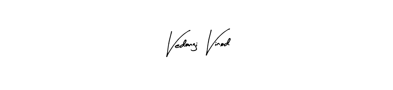 Use a signature maker to create a handwritten signature online. With this signature software, you can design (Arty Signature) your own signature for name Vedangi Vinod. Vedangi Vinod signature style 8 images and pictures png