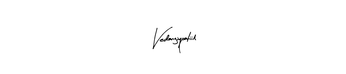 Similarly Arty Signature is the best handwritten signature design. Signature creator online .You can use it as an online autograph creator for name Vedangiypatiil. Vedangiypatiil signature style 8 images and pictures png