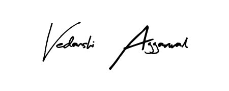 The Arty Signature lettering style adds unique flourish to name Vedanshi  Aggarwal. Stand out with a custom digital autograph made in seconds. Vedanshi  Aggarwal signature style 8 images and pictures png