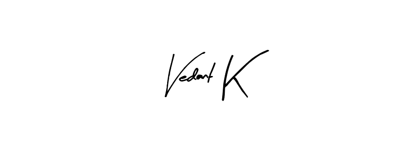 Best and Professional Signature Style for Vedant K. Arty Signature Best Signature Style Collection. Vedant K signature style 8 images and pictures png
