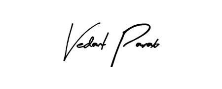 Make a beautiful signature design for name Vedant Parab. Use this online signature maker to create a handwritten signature for free. Vedant Parab signature style 8 images and pictures png