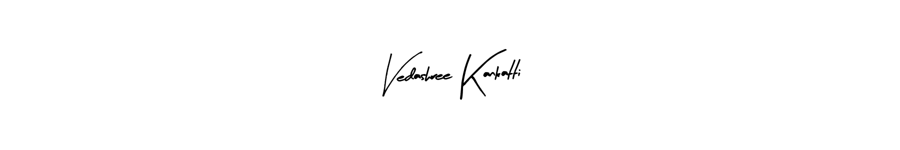 The best way (Arty Signature) to make a short signature is to pick only two or three words in your name. The name Vedashree Kankatti include a total of six letters. For converting this name. Vedashree Kankatti signature style 8 images and pictures png