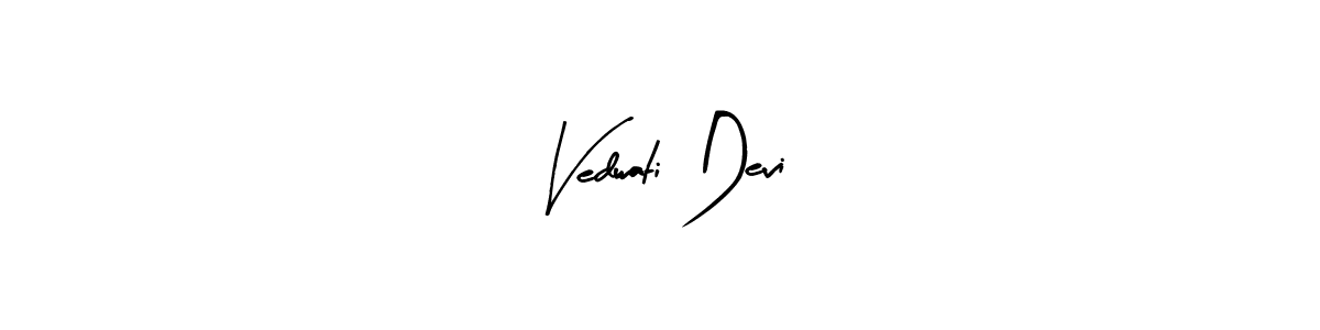 Similarly Arty Signature is the best handwritten signature design. Signature creator online .You can use it as an online autograph creator for name Vedwati Devi. Vedwati Devi signature style 8 images and pictures png