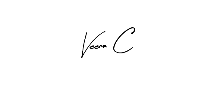 How to make Veena C signature? Arty Signature is a professional autograph style. Create handwritten signature for Veena C name. Veena C signature style 8 images and pictures png
