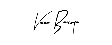 Designed for modern professionals: Veer Baisoya name signature crafted with Arty Signature script. Ready for digital PDF workflows. Veer Baisoya signature style 8 images and pictures png