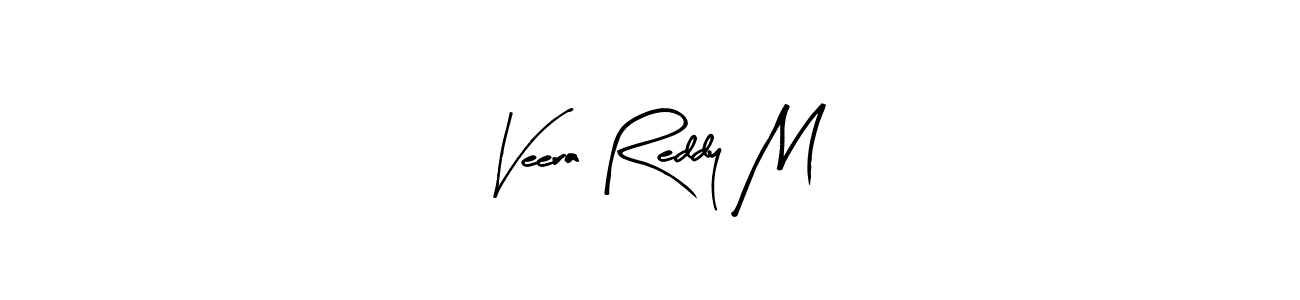 How to make Veera Reddy M name signature. Use Arty Signature style for creating short signs online. This is the latest handwritten sign. Veera Reddy M signature style 8 images and pictures png