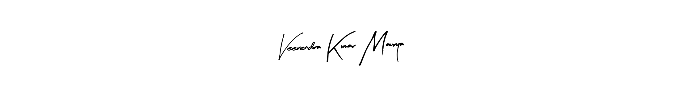 Create a beautiful signature design for name Veerendra Kumar Maurya. With this signature (Arty Signature) fonts, you can make a handwritten signature for free. Veerendra Kumar Maurya signature style 8 images and pictures png