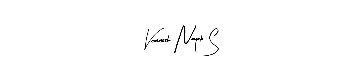 Use a signature maker to create a handwritten signature online. With this signature software, you can design (Arty Signature) your own signature for name Veeresh Nayak S. Veeresh Nayak S signature style 8 images and pictures png