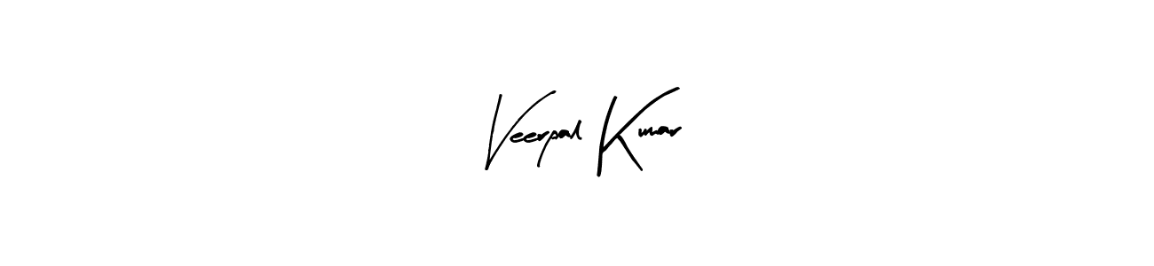 How to make Veerpal Kumar name signature. Use Arty Signature style for creating short signs online. This is the latest handwritten sign. Veerpal Kumar signature style 8 images and pictures png
