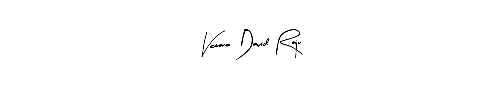 How to make Vemana David Raju name signature. Use Arty Signature style for creating short signs online. This is the latest handwritten sign. Vemana David Raju signature style 8 images and pictures png