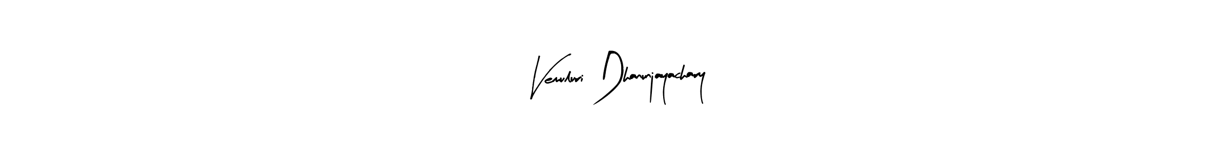 Use a signature maker to create a handwritten signature online. With this signature software, you can design (Arty Signature) your own signature for name Vemuluri Dhanunjayachary. Vemuluri Dhanunjayachary signature style 8 images and pictures png
