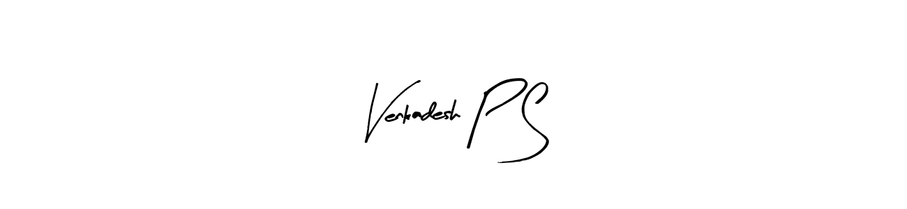 if you are searching for the best signature style for your name Venkadesh P S. so please give up your signature search. here we have designed multiple signature styles  using Arty Signature. Venkadesh P S signature style 8 images and pictures png