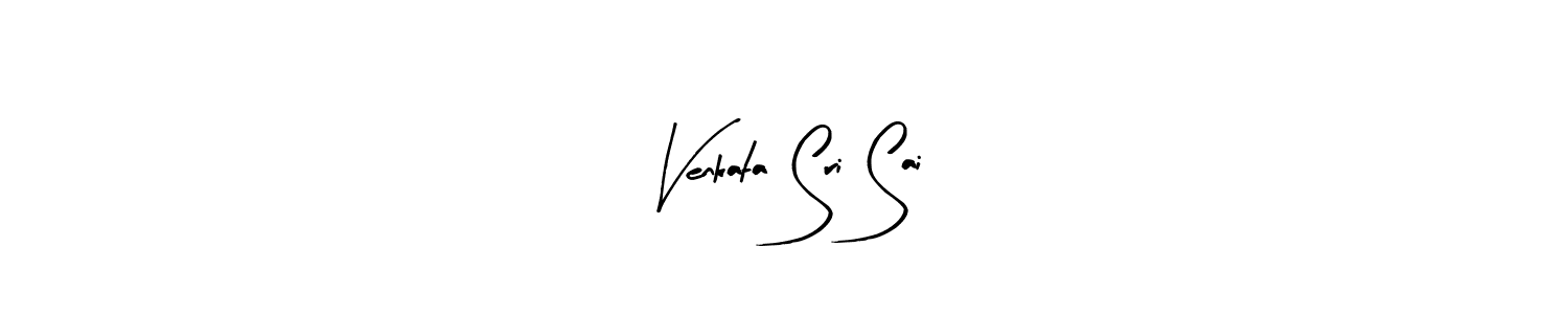 How to make Venkata Sri Sai name signature. Use Arty Signature style for creating short signs online. This is the latest handwritten sign. Venkata Sri Sai signature style 8 images and pictures png