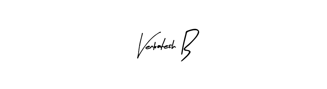 How to make Venkatesh B name signature. Use Arty Signature style for creating short signs online. This is the latest handwritten sign. Venkatesh B signature style 8 images and pictures png