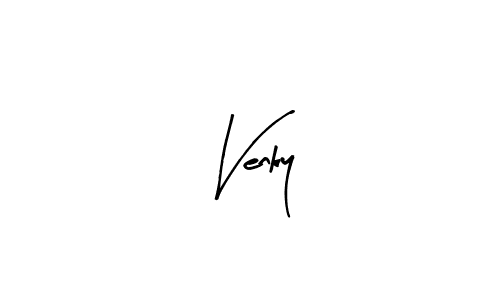 Design your own signature with our free online signature maker. With this signature software, you can create a handwritten (Arty Signature) signature for name Venky. Venky signature style 8 images and pictures png