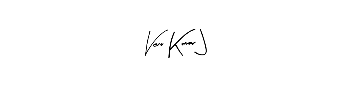 if you are searching for the best signature style for your name Venu Kumar J. so please give up your signature search. here we have designed multiple signature styles  using Arty Signature. Venu Kumar J signature style 8 images and pictures png