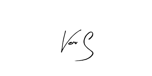 Use a signature maker to create a handwritten signature online. With this signature software, you can design (Arty Signature) your own signature for name Venu S. Venu S signature style 8 images and pictures png