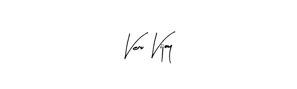 Arty Signature is a professional signature style that is perfect for those who want to add a touch of class to their signature. It is also a great choice for those who want to make their signature more unique. Get Venu Vijay name to fancy signature for free. Venu Vijay signature style 8 images and pictures png