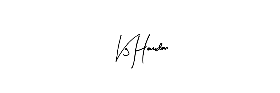 Use a signature maker to create a handwritten signature online. With this signature software, you can design (Arty Signature) your own signature for name Vg Hamdan. Vg Hamdan signature style 8 images and pictures png
