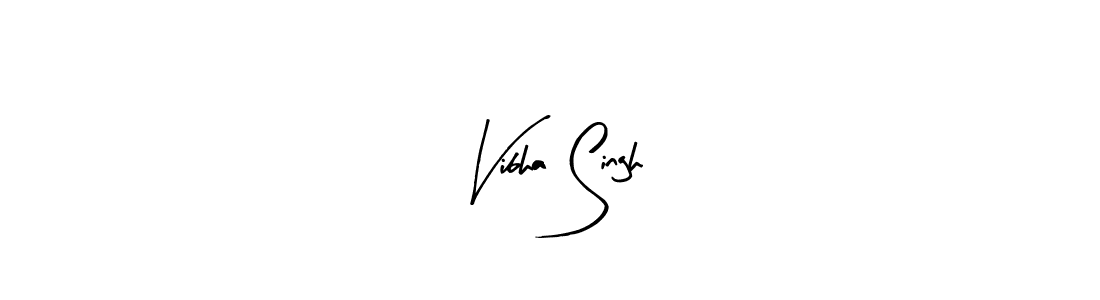Make a beautiful signature design for name Vibha Singh. With this signature (Arty Signature) style, you can create a handwritten signature for free. Vibha Singh signature style 8 images and pictures png