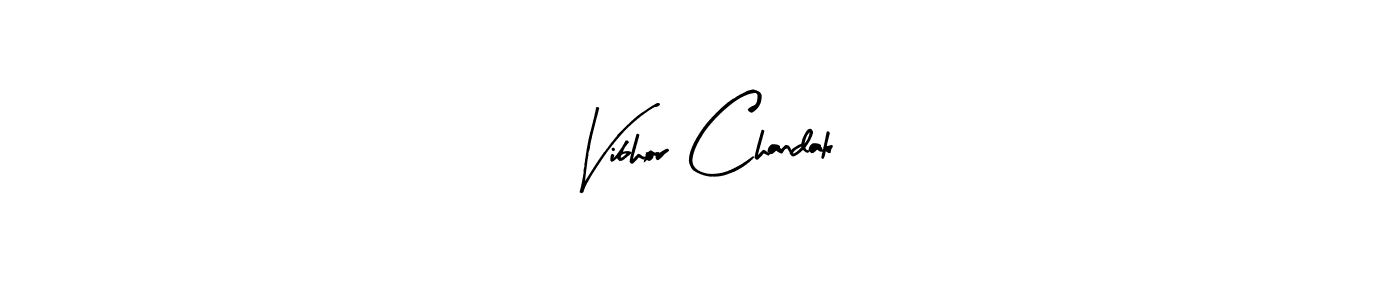 It looks lik you need a new signature style for name Vibhor Chandak. Design unique handwritten (Arty Signature) signature with our free signature maker in just a few clicks. Vibhor Chandak signature style 8 images and pictures png