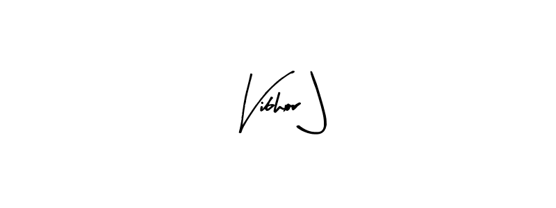 Use a signature maker to create a handwritten signature online. With this signature software, you can design (Arty Signature) your own signature for name Vibhor J. Vibhor J signature style 8 images and pictures png