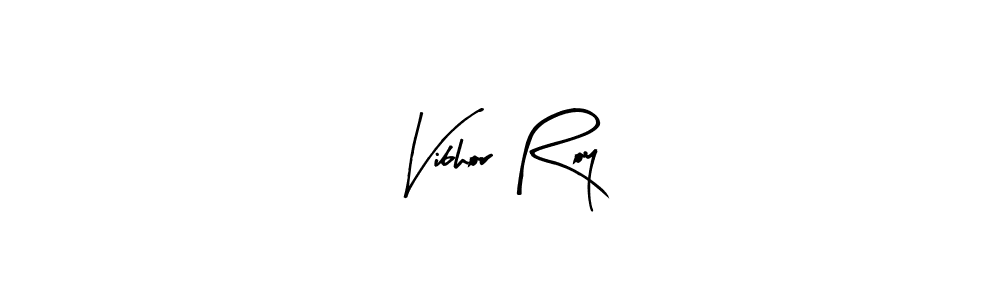 Use a signature maker to create a handwritten signature online. With this signature software, you can design (Arty Signature) your own signature for name Vibhor Roy. Vibhor Roy signature style 8 images and pictures png