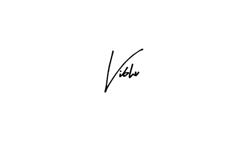 Make a beautiful signature design for name Vibhu. With this signature (Arty Signature) style, you can create a handwritten signature for free. Vibhu signature style 8 images and pictures png