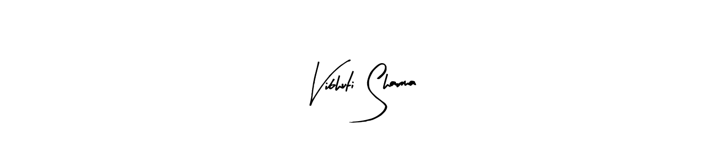 How to make Vibhuti Sharma name signature. Use Arty Signature style for creating short signs online. This is the latest handwritten sign. Vibhuti Sharma signature style 8 images and pictures png