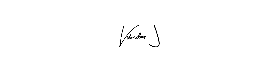 if you are searching for the best signature style for your name Vibindas  J. so please give up your signature search. here we have designed multiple signature styles  using Arty Signature. Vibindas  J signature style 8 images and pictures png