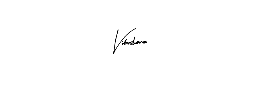 Arty Signature is a professional signature style that is perfect for those who want to add a touch of class to their signature. It is also a great choice for those who want to make their signature more unique. Get Vibushana name to fancy signature for free. Vibushana signature style 8 images and pictures png