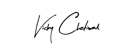 Get inspired by this graceful Arty Signature signature style for name Vicky Chetiwal. Smooth loops and balanced proportions for everyday use. Vicky Chetiwal signature style 8 images and pictures png