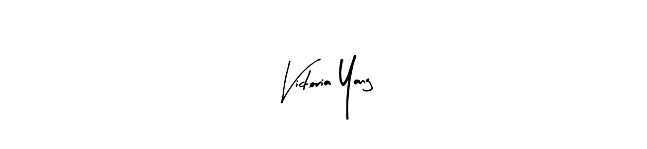 Create a beautiful signature design for name Victoria Yang. With this signature (Arty Signature) fonts, you can make a handwritten signature for free. Victoria Yang signature style 8 images and pictures png