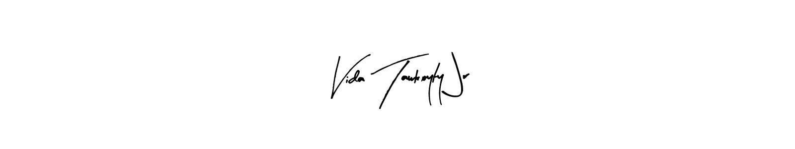 You can use this online signature creator to create a handwritten signature for the name Vida Tawkoyty Jr. This is the best online autograph maker. Vida Tawkoyty Jr signature style 8 images and pictures png