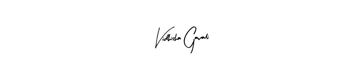 How to make Vidhisha Gavali name signature. Use Arty Signature style for creating short signs online. This is the latest handwritten sign. Vidhisha Gavali signature style 8 images and pictures png