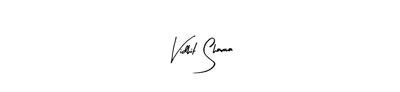 Make a beautiful signature design for name Vidhit Sharma. With this signature (Arty Signature) style, you can create a handwritten signature for free. Vidhit Sharma signature style 8 images and pictures png