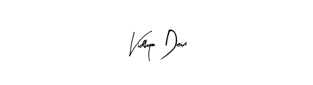 Design your own signature with our free online signature maker. With this signature software, you can create a handwritten (Arty Signature) signature for name Vidhya Devi. Vidhya Devi signature style 8 images and pictures png