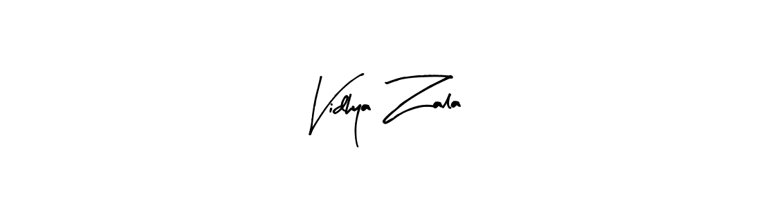 How to make Vidhya Zala signature? Arty Signature is a professional autograph style. Create handwritten signature for Vidhya Zala name. Vidhya Zala signature style 8 images and pictures png
