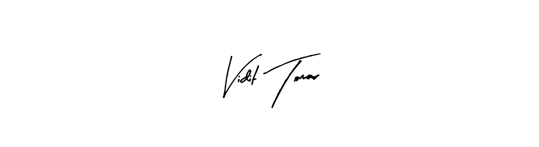 The best way (Arty Signature) to make a short signature is to pick only two or three words in your name. The name Vidit Tomar include a total of six letters. For converting this name. Vidit Tomar signature style 8 images and pictures png