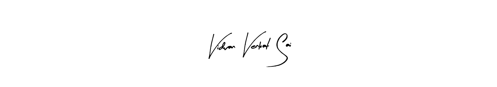 Also we have Vidvan Venkat Sai name is the best signature style. Create professional handwritten signature collection using Arty Signature autograph style. Vidvan Venkat Sai signature style 8 images and pictures png