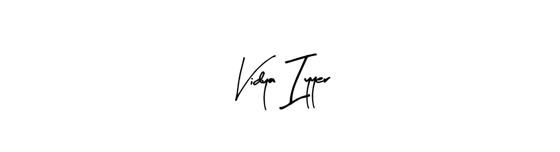 if you are searching for the best signature style for your name Vidya Iyyer. so please give up your signature search. here we have designed multiple signature styles  using Arty Signature. Vidya Iyyer signature style 8 images and pictures png