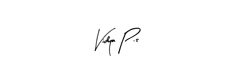 Once you've used our free online signature maker to create your best signature Arty Signature style, it's time to enjoy all of the benefits that Vidya P.s name signing documents. Vidya P.s signature style 8 images and pictures png