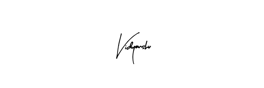 Use a signature maker to create a handwritten signature online. With this signature software, you can design (Arty Signature) your own signature for name Vidyanshu. Vidyanshu signature style 8 images and pictures png