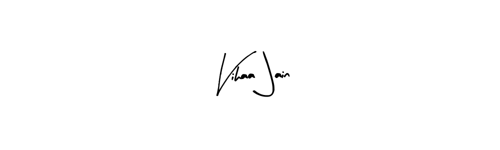 Here are the top 10 professional signature styles for the name Vihaa Jain. These are the best autograph styles you can use for your name. Vihaa Jain signature style 8 images and pictures png