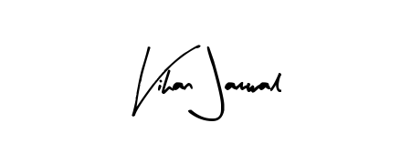 This is the best signature style for the Vihan Jamwal name. Also you like these signature font (Arty Signature). Mix name signature. Vihan Jamwal signature style 8 images and pictures png